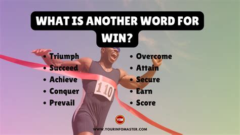 to win synonym|another term for win win.